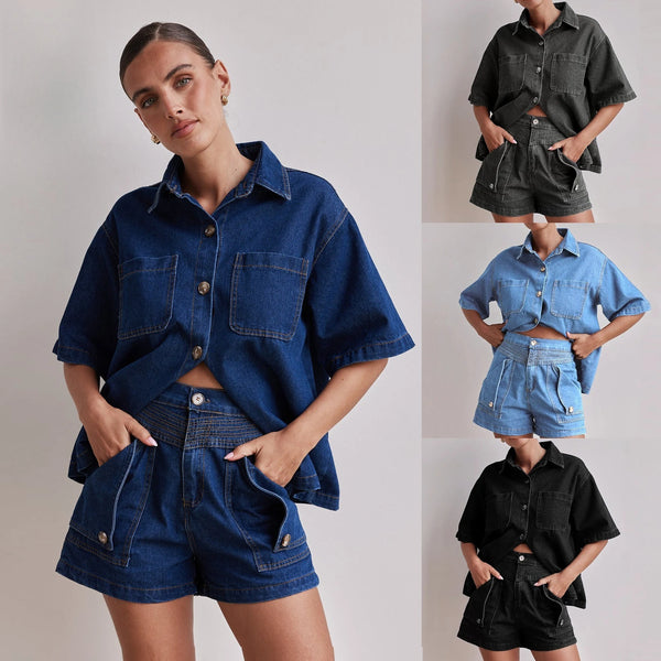 Véla Chic Denim Summer Set