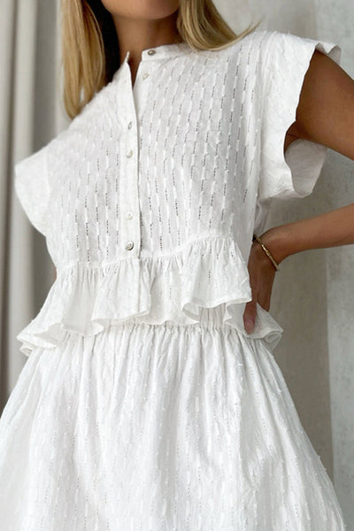 Button Up Top And Shorts Set